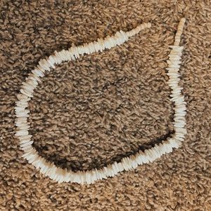 white shell necklace